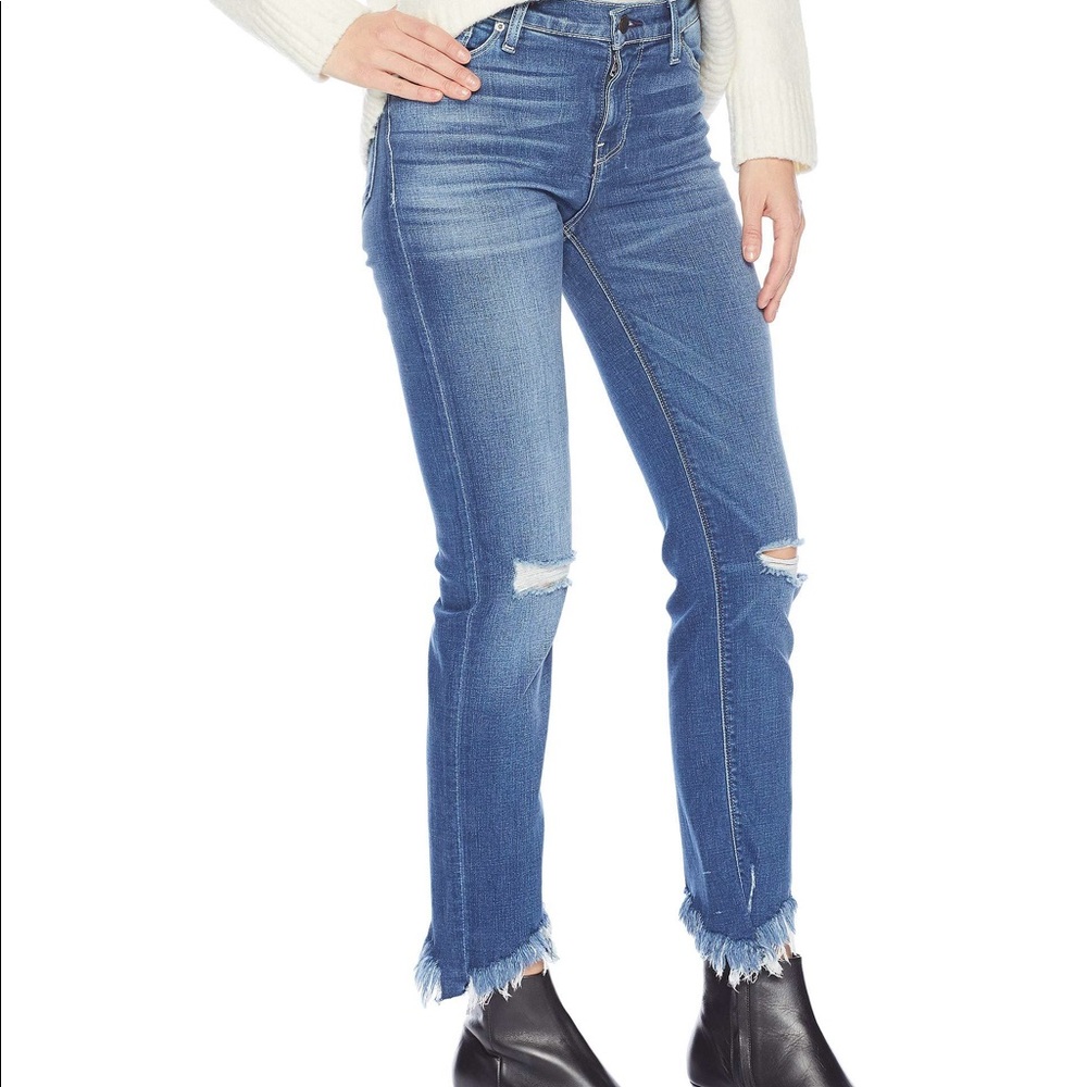 NWT Hudson Nico Cigarette Ankle Jean with raw hem